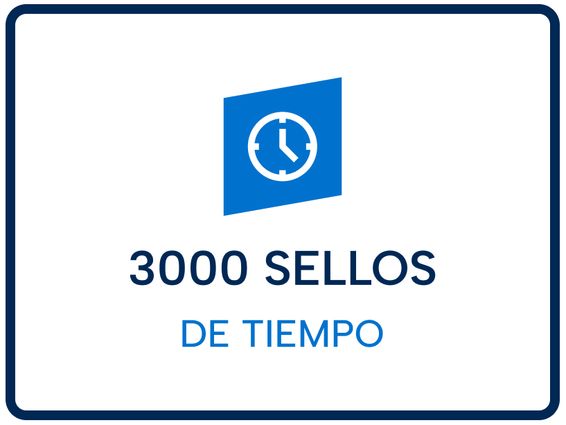 Bolsa de 3000 Sellos de Tiempo
