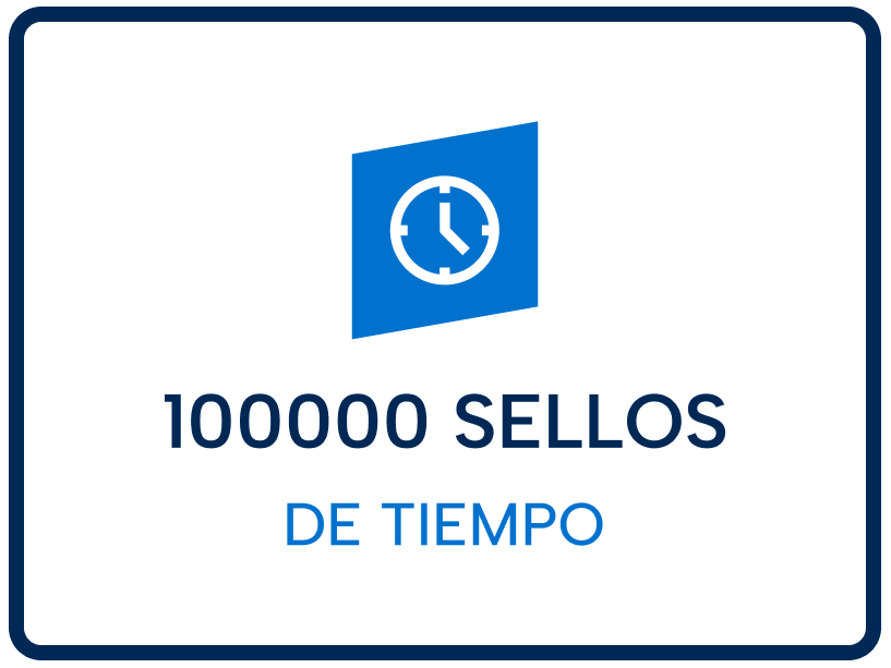 Bolsa de 100000 Sellos de Tiempo