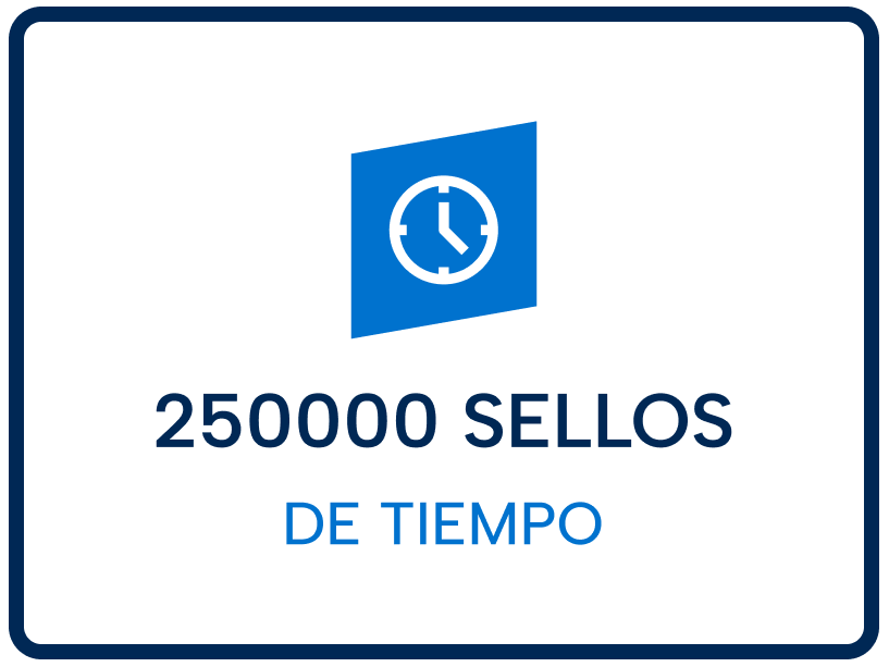 Bolsa de 250000 Sellos de Tiempo