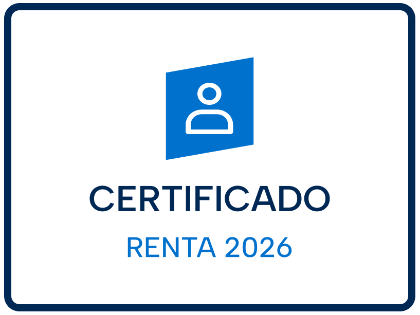 Certificado renta 2026